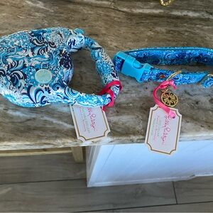 Lily Pulitzer dog leash and collar brand new
